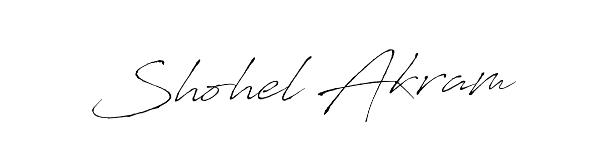 Make a beautiful signature design for name Shohel Akram. With this signature (Antro_Vectra) style, you can create a handwritten signature for free. Shohel Akram signature style 6 images and pictures png
