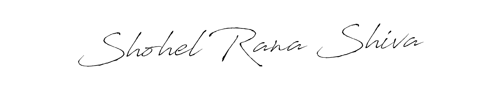 Create a beautiful signature design for name Shohel Rana Shiva. With this signature (Antro_Vectra) fonts, you can make a handwritten signature for free. Shohel Rana Shiva signature style 6 images and pictures png