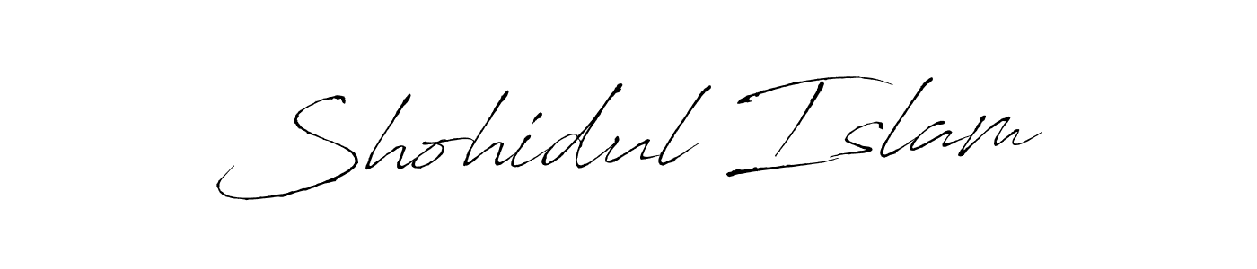 Create a beautiful signature design for name Shohidul Islam. With this signature (Antro_Vectra) fonts, you can make a handwritten signature for free. Shohidul Islam signature style 6 images and pictures png