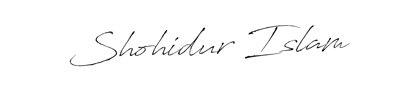Make a beautiful signature design for name Shohidur Islam. With this signature (Antro_Vectra) style, you can create a handwritten signature for free. Shohidur Islam signature style 6 images and pictures png