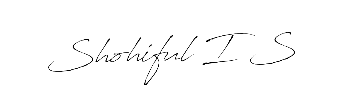 Create a beautiful signature design for name Shohiful I S. With this signature (Antro_Vectra) fonts, you can make a handwritten signature for free. Shohiful I S signature style 6 images and pictures png