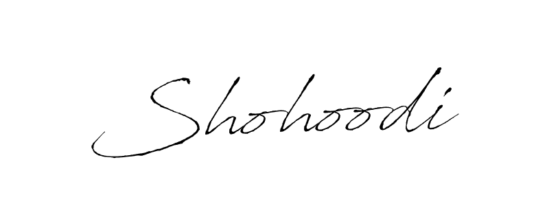 Create a beautiful signature design for name Shohoodi. With this signature (Antro_Vectra) fonts, you can make a handwritten signature for free. Shohoodi signature style 6 images and pictures png