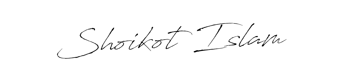 Also we have Shoikot Islam name is the best signature style. Create professional handwritten signature collection using Antro_Vectra autograph style. Shoikot Islam signature style 6 images and pictures png