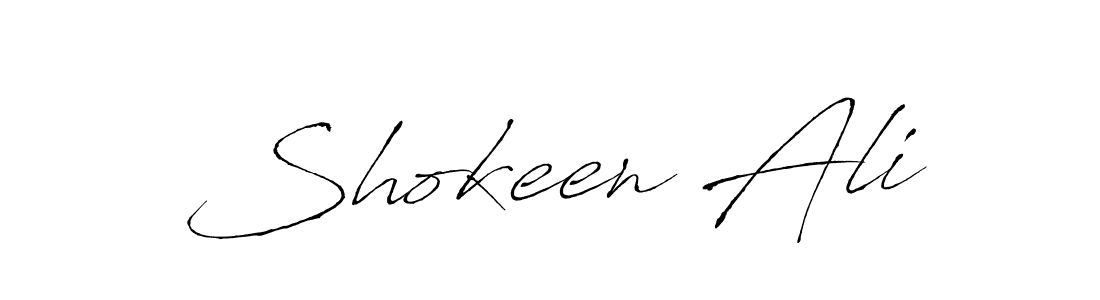 Create a beautiful signature design for name Shokeen Ali. With this signature (Antro_Vectra) fonts, you can make a handwritten signature for free. Shokeen Ali signature style 6 images and pictures png