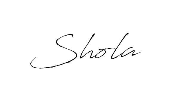 How to make Shola  name signature. Use Antro_Vectra style for creating short signs online. This is the latest handwritten sign. Shola  signature style 6 images and pictures png