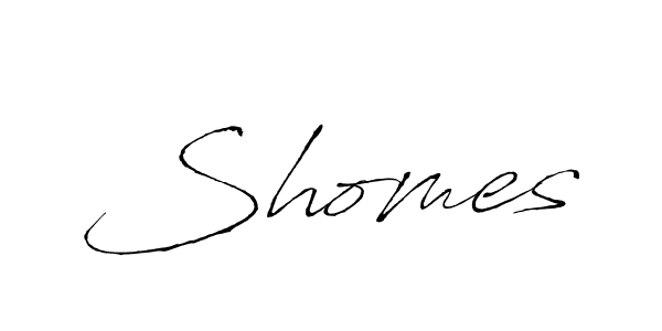 Make a beautiful signature design for name Shomes. With this signature (Antro_Vectra) style, you can create a handwritten signature for free. Shomes signature style 6 images and pictures png