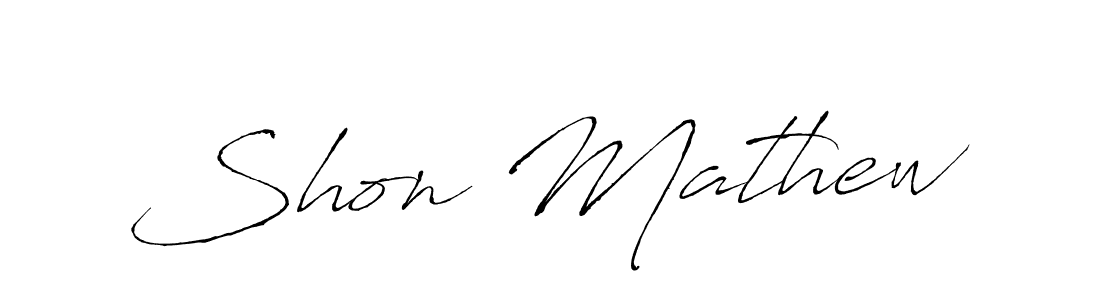 Make a beautiful signature design for name Shon Mathew. Use this online signature maker to create a handwritten signature for free. Shon Mathew signature style 6 images and pictures png