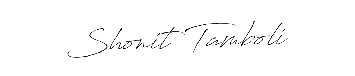 Shonit Tamboli stylish signature style. Best Handwritten Sign (Antro_Vectra) for my name. Handwritten Signature Collection Ideas for my name Shonit Tamboli. Shonit Tamboli signature style 6 images and pictures png