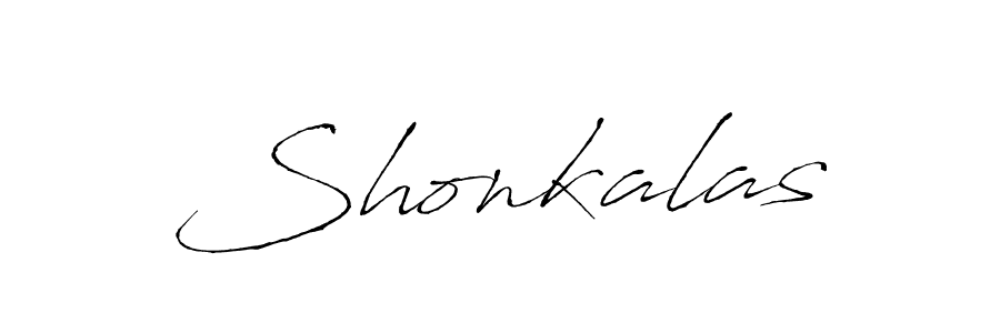 Antro_Vectra is a professional signature style that is perfect for those who want to add a touch of class to their signature. It is also a great choice for those who want to make their signature more unique. Get Shonkalas name to fancy signature for free. Shonkalas signature style 6 images and pictures png