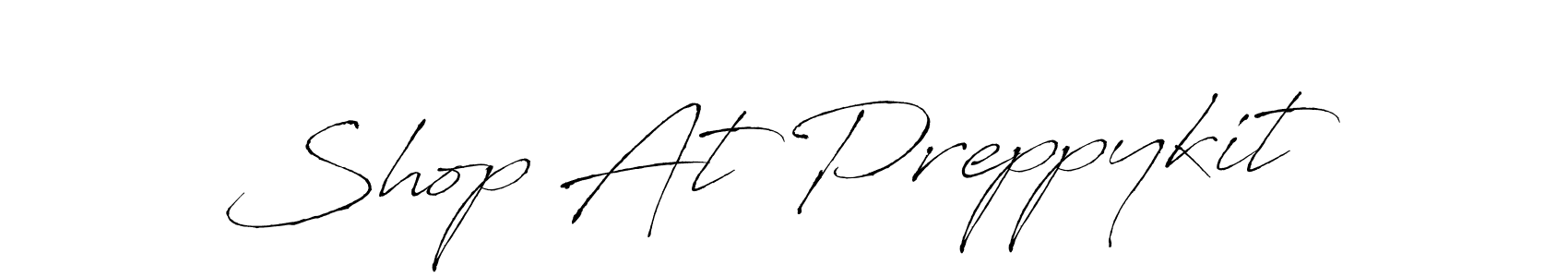 The best way (Antro_Vectra) to make a short signature is to pick only two or three words in your name. The name Shop At Preppykit include a total of six letters. For converting this name. Shop At Preppykit signature style 6 images and pictures png