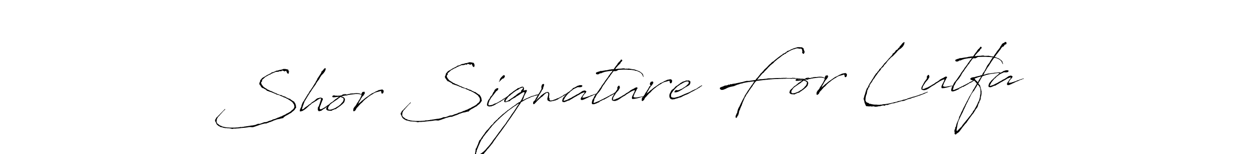 Make a short Shor Signature For Lutfa signature style. Manage your documents anywhere anytime using Antro_Vectra. Create and add eSignatures, submit forms, share and send files easily. Shor Signature For Lutfa signature style 6 images and pictures png