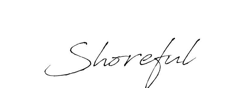 The best way (Antro_Vectra) to make a short signature is to pick only two or three words in your name. The name Shoreful include a total of six letters. For converting this name. Shoreful signature style 6 images and pictures png