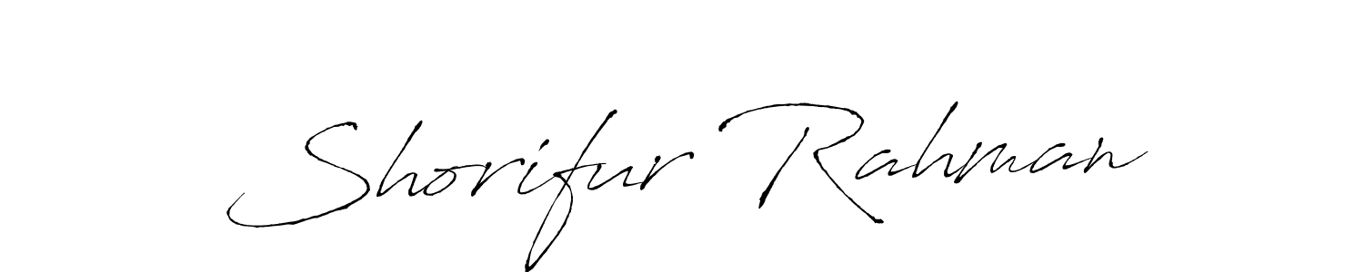 Design your own signature with our free online signature maker. With this signature software, you can create a handwritten (Antro_Vectra) signature for name Shorifur Rahman. Shorifur Rahman signature style 6 images and pictures png