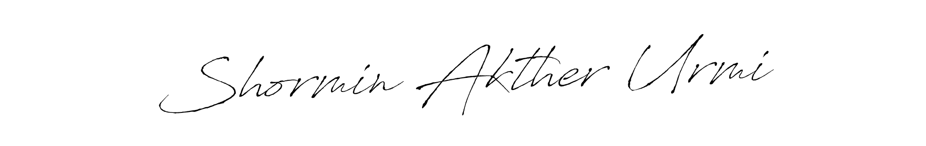 How to make Shormin Akther Urmi signature? Antro_Vectra is a professional autograph style. Create handwritten signature for Shormin Akther Urmi name. Shormin Akther Urmi signature style 6 images and pictures png