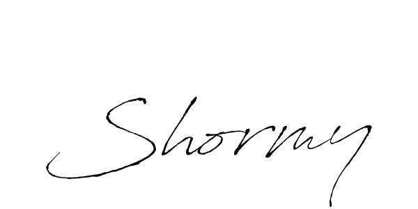 Use a signature maker to create a handwritten signature online. With this signature software, you can design (Antro_Vectra) your own signature for name Shormy. Shormy signature style 6 images and pictures png