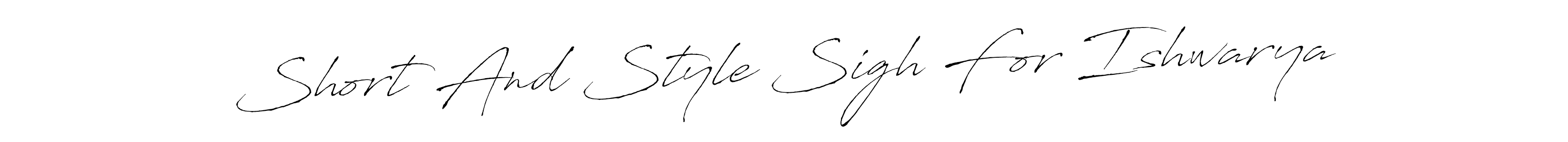 This is the best signature style for the Short And Style Sigh For Ishwarya name. Also you like these signature font (Antro_Vectra). Mix name signature. Short And Style Sigh For Ishwarya signature style 6 images and pictures png
