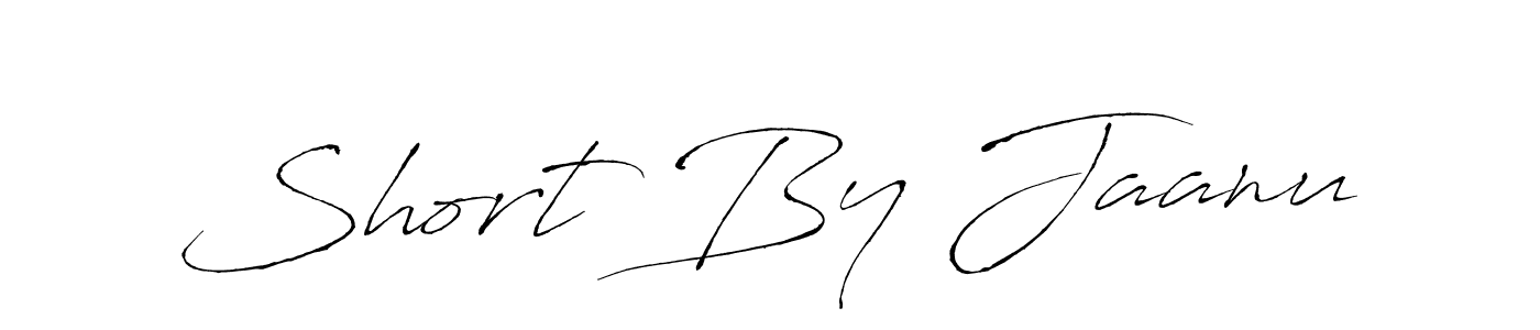 The best way (Antro_Vectra) to make a short signature is to pick only two or three words in your name. The name Short By Jaanu include a total of six letters. For converting this name. Short By Jaanu signature style 6 images and pictures png