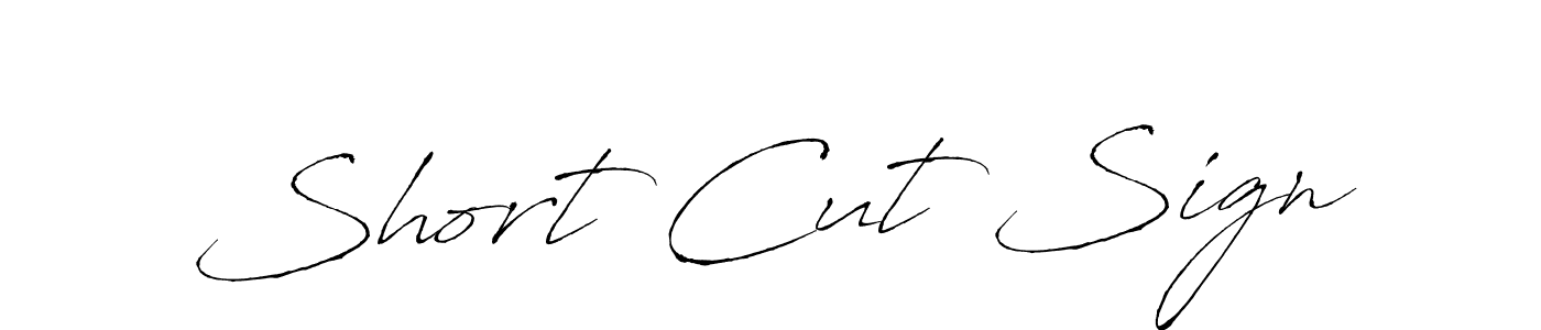 Make a short Short Cut Sign signature style. Manage your documents anywhere anytime using Antro_Vectra. Create and add eSignatures, submit forms, share and send files easily. Short Cut Sign signature style 6 images and pictures png