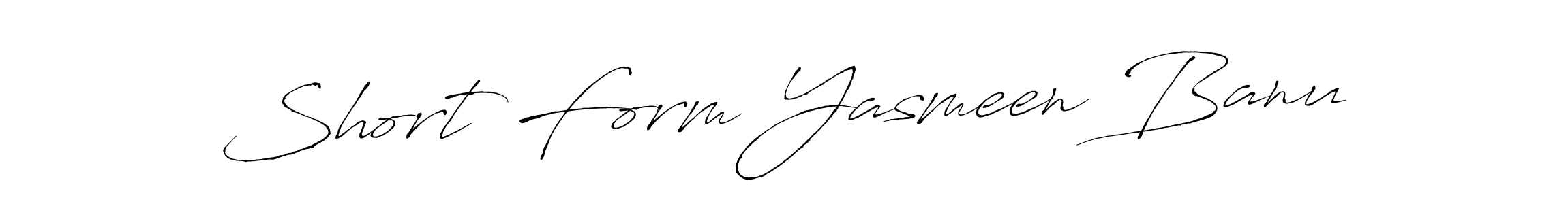 Short Form Yasmeen Banu stylish signature style. Best Handwritten Sign (Antro_Vectra) for my name. Handwritten Signature Collection Ideas for my name Short Form Yasmeen Banu. Short Form Yasmeen Banu signature style 6 images and pictures png