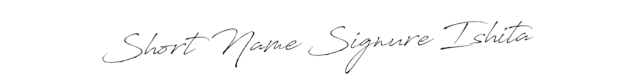 Similarly Antro_Vectra is the best handwritten signature design. Signature creator online .You can use it as an online autograph creator for name Short Name Signure Ishita. Short Name Signure Ishita signature style 6 images and pictures png