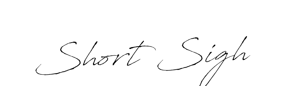 How to make Short Sigh signature? Antro_Vectra is a professional autograph style. Create handwritten signature for Short Sigh name. Short Sigh signature style 6 images and pictures png