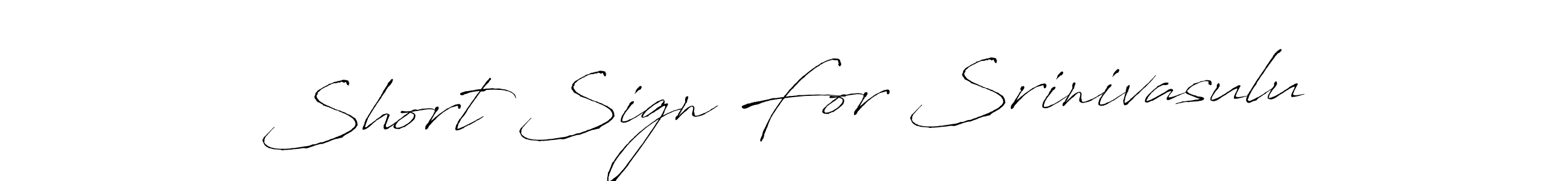 Make a beautiful signature design for name Short Sign For Srinivasulu. With this signature (Antro_Vectra) style, you can create a handwritten signature for free. Short Sign For Srinivasulu signature style 6 images and pictures png