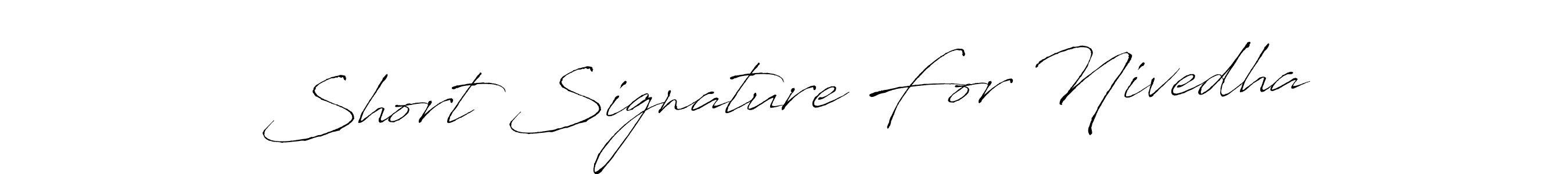 if you are searching for the best signature style for your name Short Signature For Nivedha. so please give up your signature search. here we have designed multiple signature styles  using Antro_Vectra. Short Signature For Nivedha signature style 6 images and pictures png