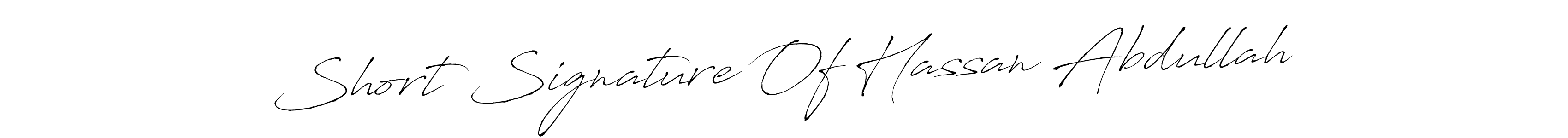 Short Signature Of Hassan Abdullah stylish signature style. Best Handwritten Sign (Antro_Vectra) for my name. Handwritten Signature Collection Ideas for my name Short Signature Of Hassan Abdullah. Short Signature Of Hassan Abdullah signature style 6 images and pictures png