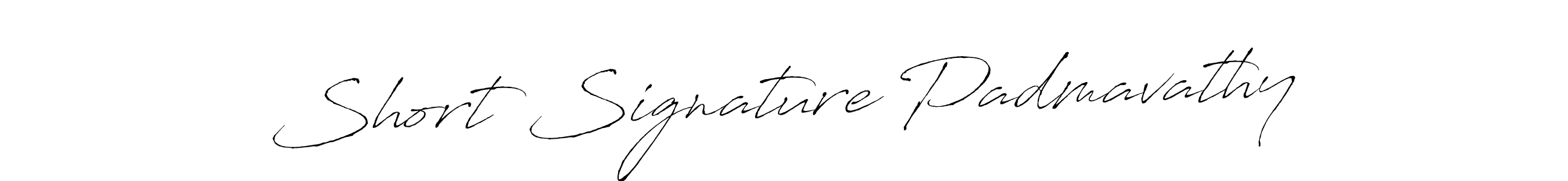 Create a beautiful signature design for name Short Signature Padmavathy. With this signature (Antro_Vectra) fonts, you can make a handwritten signature for free. Short Signature Padmavathy signature style 6 images and pictures png