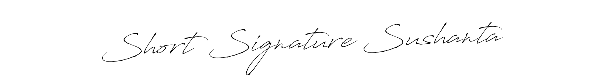 Similarly Antro_Vectra is the best handwritten signature design. Signature creator online .You can use it as an online autograph creator for name Short Signature Sushanta. Short Signature Sushanta signature style 6 images and pictures png