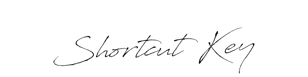 Similarly Antro_Vectra is the best handwritten signature design. Signature creator online .You can use it as an online autograph creator for name Shortcut Key. Shortcut Key signature style 6 images and pictures png