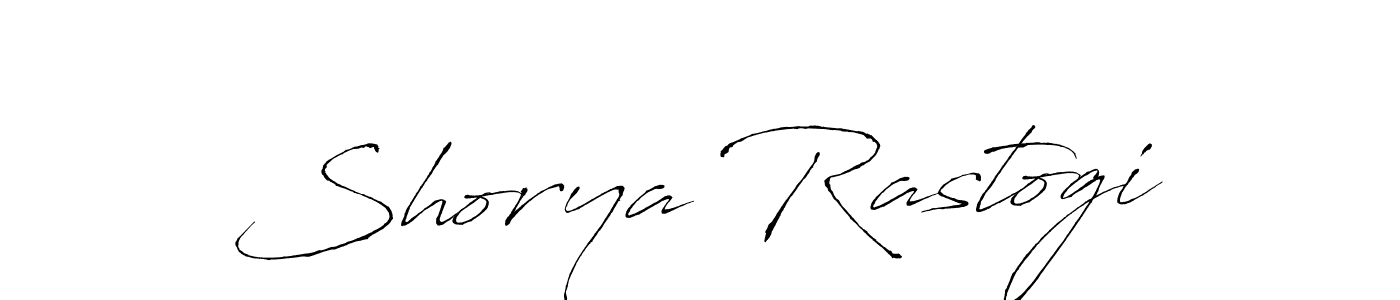 Create a beautiful signature design for name Shorya Rastogi. With this signature (Antro_Vectra) fonts, you can make a handwritten signature for free. Shorya Rastogi signature style 6 images and pictures png