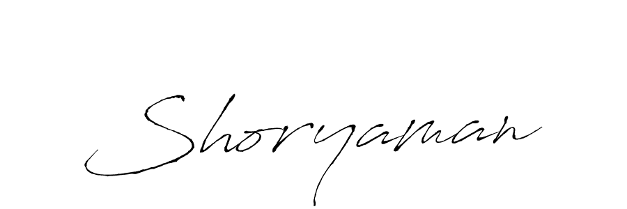 Design your own signature with our free online signature maker. With this signature software, you can create a handwritten (Antro_Vectra) signature for name Shoryaman. Shoryaman signature style 6 images and pictures png