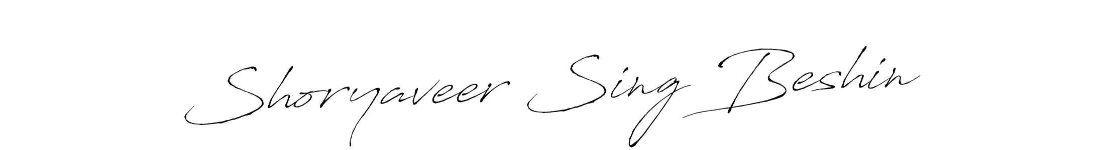 Shoryaveer Sing Beshin stylish signature style. Best Handwritten Sign (Antro_Vectra) for my name. Handwritten Signature Collection Ideas for my name Shoryaveer Sing Beshin. Shoryaveer Sing Beshin signature style 6 images and pictures png