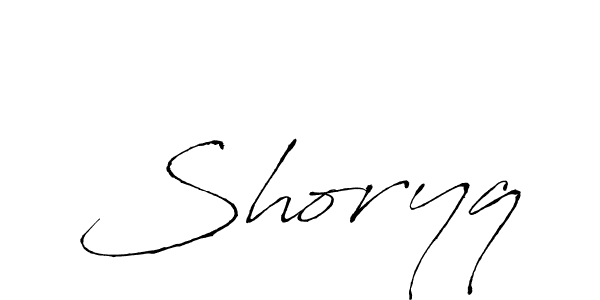 The best way (Antro_Vectra) to make a short signature is to pick only two or three words in your name. The name Shoryq include a total of six letters. For converting this name. Shoryq signature style 6 images and pictures png