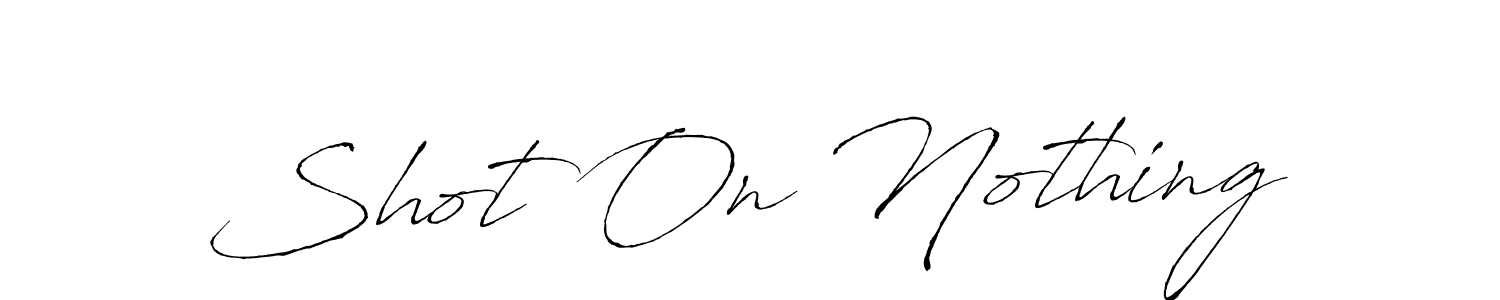 Use a signature maker to create a handwritten signature online. With this signature software, you can design (Antro_Vectra) your own signature for name Shot On Nothing. Shot On Nothing signature style 6 images and pictures png