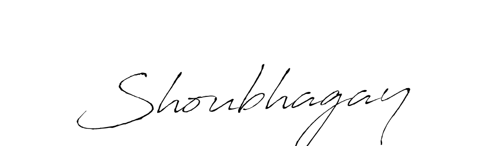 How to make Shoubhagay signature? Antro_Vectra is a professional autograph style. Create handwritten signature for Shoubhagay name. Shoubhagay signature style 6 images and pictures png