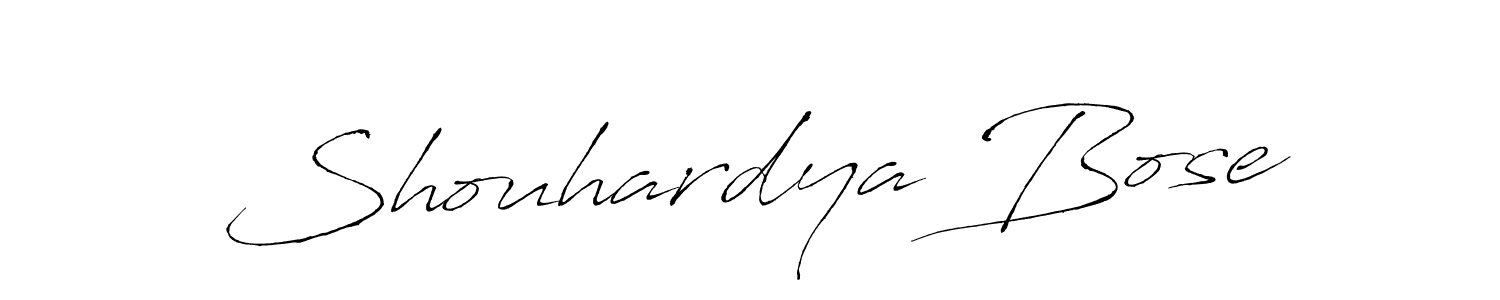 How to make Shouhardya Bose name signature. Use Antro_Vectra style for creating short signs online. This is the latest handwritten sign. Shouhardya Bose signature style 6 images and pictures png