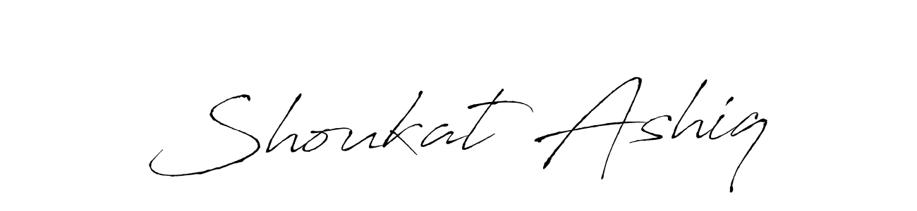 Make a beautiful signature design for name Shoukat Ashiq. With this signature (Antro_Vectra) style, you can create a handwritten signature for free. Shoukat Ashiq signature style 6 images and pictures png