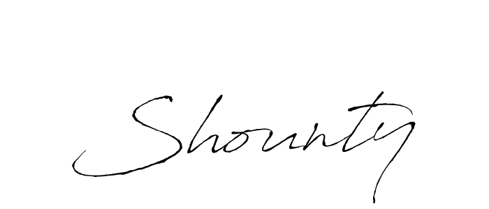 How to make Shounty name signature. Use Antro_Vectra style for creating short signs online. This is the latest handwritten sign. Shounty signature style 6 images and pictures png