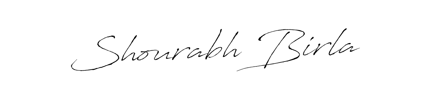 Antro_Vectra is a professional signature style that is perfect for those who want to add a touch of class to their signature. It is also a great choice for those who want to make their signature more unique. Get Shourabh Birla name to fancy signature for free. Shourabh Birla signature style 6 images and pictures png