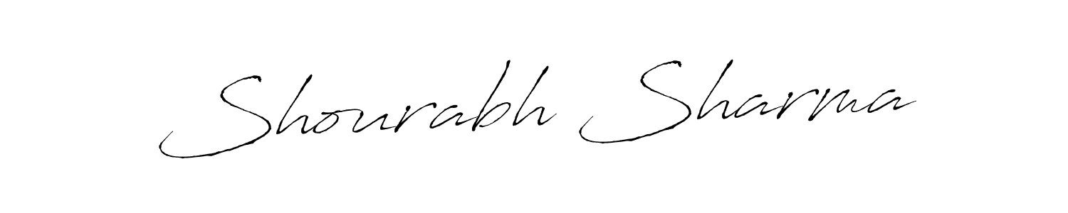Design your own signature with our free online signature maker. With this signature software, you can create a handwritten (Antro_Vectra) signature for name Shourabh Sharma. Shourabh Sharma signature style 6 images and pictures png