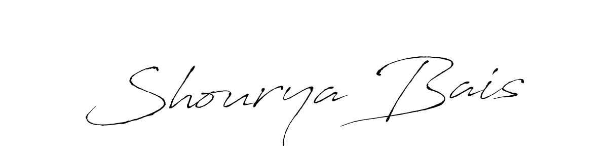 Design your own signature with our free online signature maker. With this signature software, you can create a handwritten (Antro_Vectra) signature for name Shourya Bais. Shourya Bais signature style 6 images and pictures png