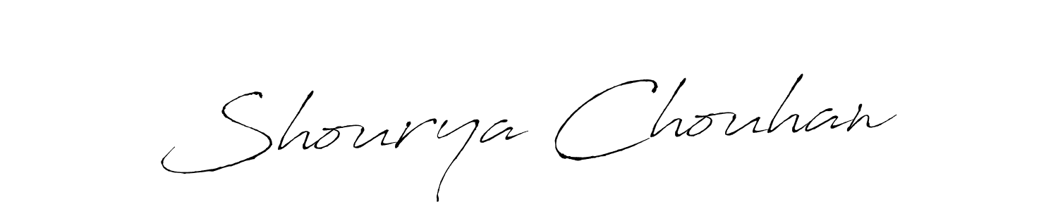 Create a beautiful signature design for name Shourya Chouhan. With this signature (Antro_Vectra) fonts, you can make a handwritten signature for free. Shourya Chouhan signature style 6 images and pictures png