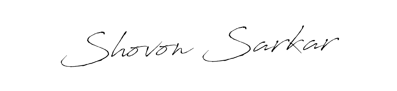 Create a beautiful signature design for name Shovon Sarkar. With this signature (Antro_Vectra) fonts, you can make a handwritten signature for free. Shovon Sarkar signature style 6 images and pictures png