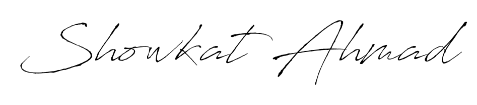 Showkat Ahmad stylish signature style. Best Handwritten Sign (Antro_Vectra) for my name. Handwritten Signature Collection Ideas for my name Showkat Ahmad. Showkat Ahmad signature style 6 images and pictures png