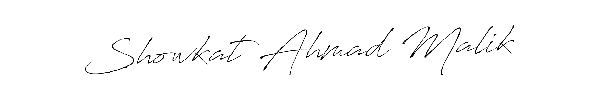 Showkat Ahmad Malik stylish signature style. Best Handwritten Sign (Antro_Vectra) for my name. Handwritten Signature Collection Ideas for my name Showkat Ahmad Malik. Showkat Ahmad Malik signature style 6 images and pictures png