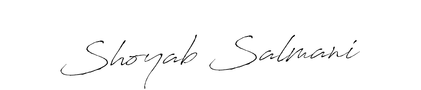 Make a beautiful signature design for name Shoyab Salmani. Use this online signature maker to create a handwritten signature for free. Shoyab Salmani signature style 6 images and pictures png