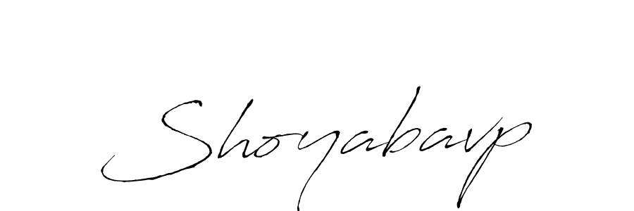 How to make Shoyabavp signature? Antro_Vectra is a professional autograph style. Create handwritten signature for Shoyabavp name. Shoyabavp signature style 6 images and pictures png