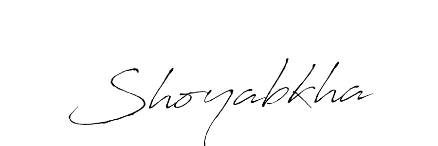 Design your own signature with our free online signature maker. With this signature software, you can create a handwritten (Antro_Vectra) signature for name Shoyabkha. Shoyabkha signature style 6 images and pictures png
